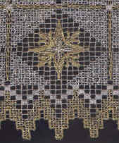 Nontraditional-style Filet-Guipure Lace work