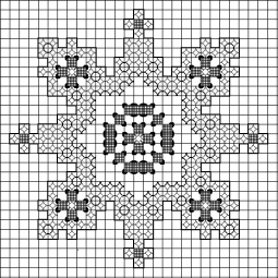 Computer drawing of a needlework